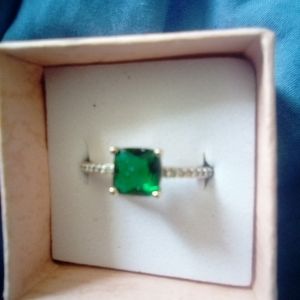 Emerald and diamonds